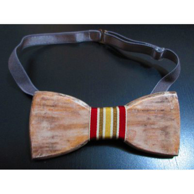 Handmade wooden bow tie.