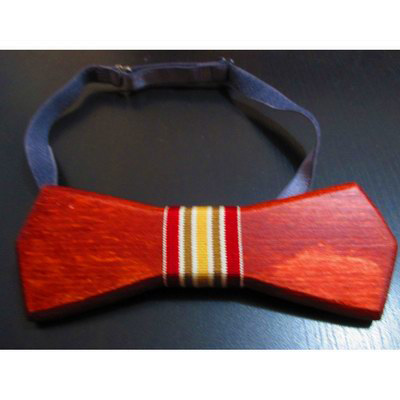 Handmade wooden bow tie.