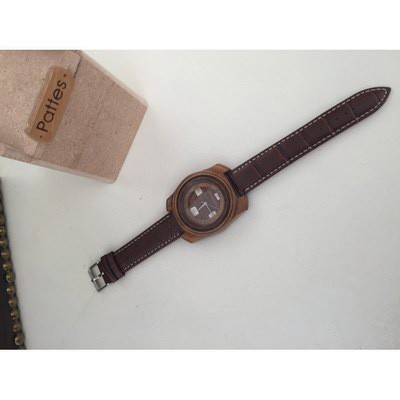 Handmade wooden watch.