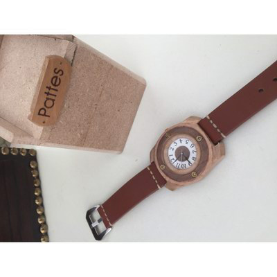 Handmade wooden watch.