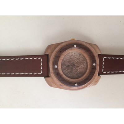 Handmade wooden watch.