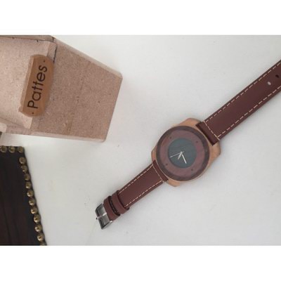 Handmade wooden watch.