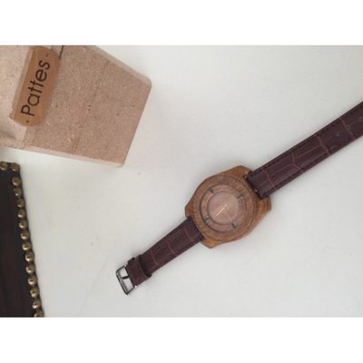 Handmade wooden watch.