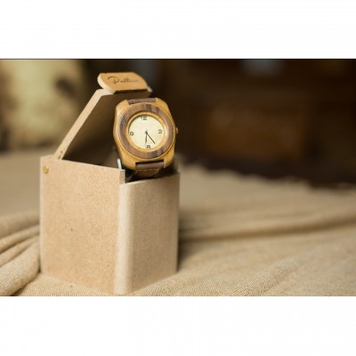 Handmade wooden watch.