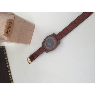 Handmade wooden watch.