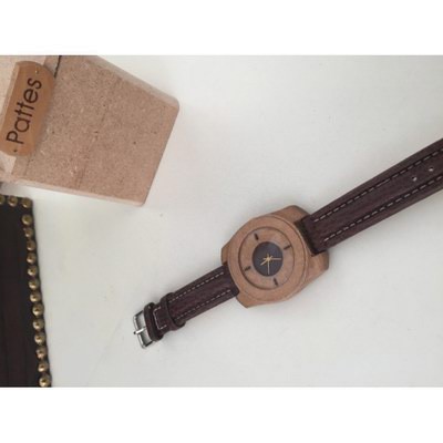 Handmade wooden watch.