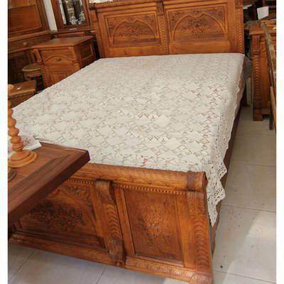 Carved  bed