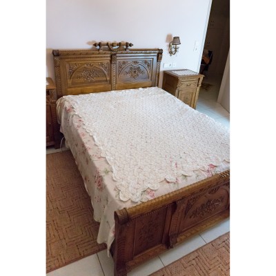 Carved  bed