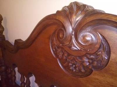 Carved  bed