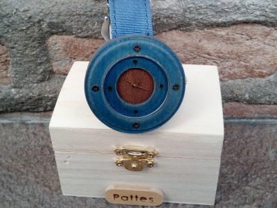 Handmade wooden watch.