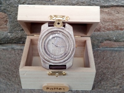 Handmade wooden watch.