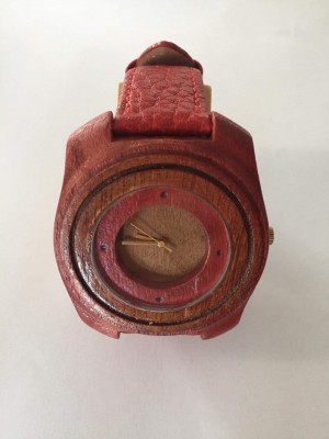 Handmade wooden watch.