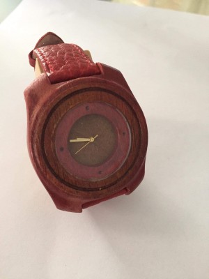 Handmade wooden watch.