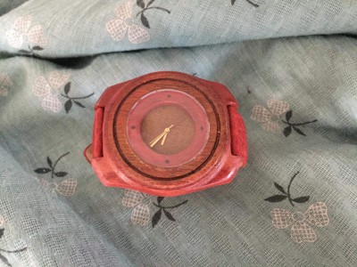 Handmade wooden watch.