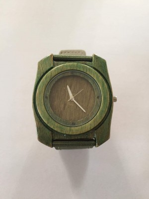 Handmade wooden watch.