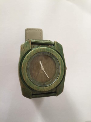 Handmade wooden watch.