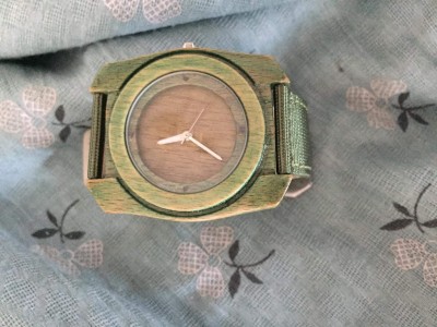 Handmade wooden watch.