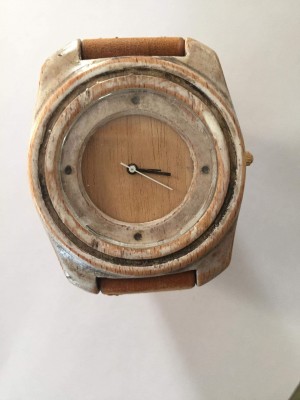 Handmade wooden watch.