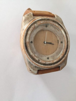 Handmade wooden watch.