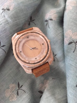 Handmade wooden watch.